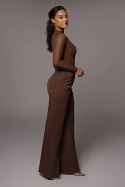 JLUXLABEL CHOCOLATE DOLLY TAILORED TROUSERS SALE