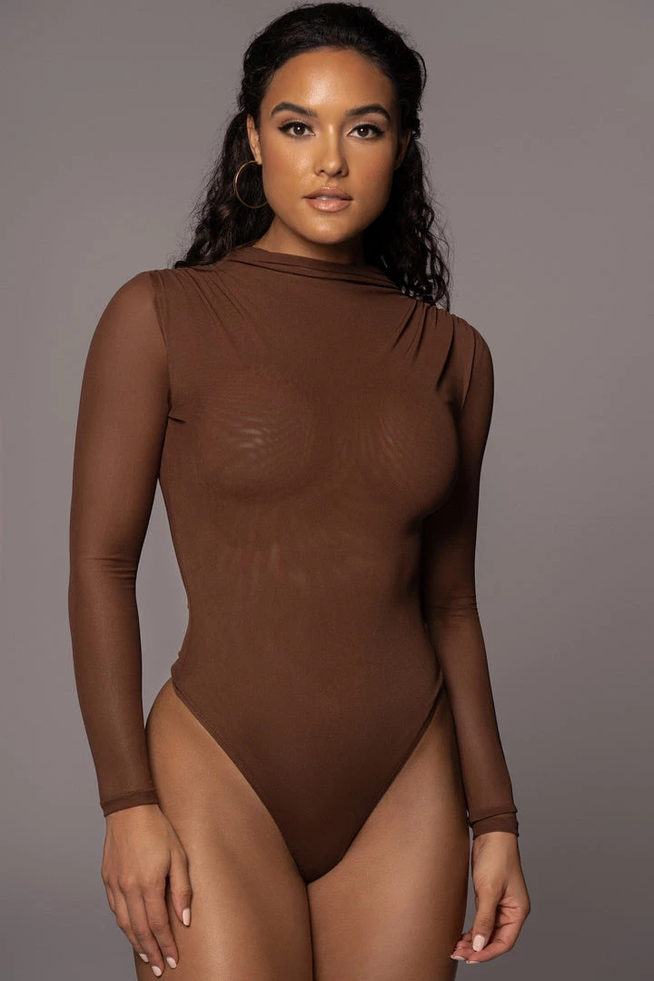 JLUXLABEL SALE CHOCOLATE LINNEA MESH BODYSUIT 4 JLUXLABEL SALE CHOCOLATE LINNEA MESH BODYSUIT