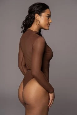 JLUXLABEL SALE CHOCOLATE LINNEA MESH BODYSUIT 20 JLUXLABEL SALE CHOCOLATE LINNEA MESH BODYSUIT