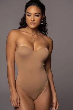 JLUXLABEL NATURAL MONROE SHAPEWEAR BUSTIER BODYSUIT