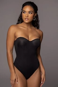 JLUXLABEL BLACK MONROE SHAPEWEAR BUSTIER BODYSUIT 15 JLUXLABEL BLACK MONROE SHAPEWEAR BUSTIER BODYSUIT