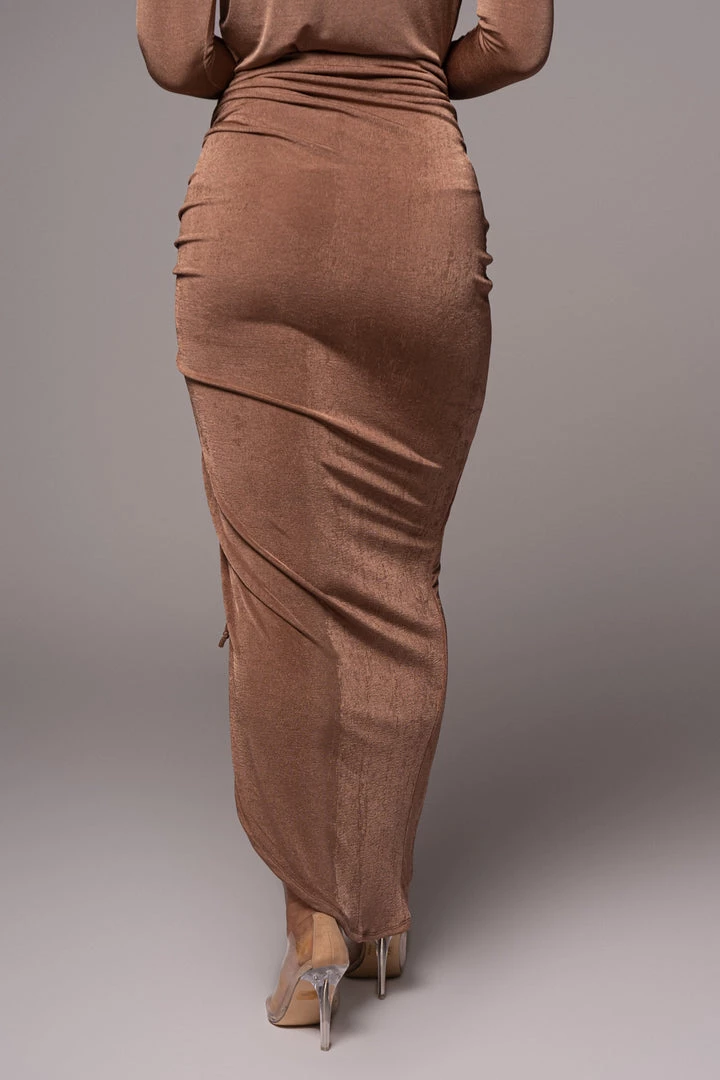 JLUXLABEL CHOCOLATE HANNA SLINKY SKIRT 6 JLUXLABEL CHOCOLATE HANNA SLINKY SKIRT
