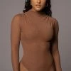 JLUXLABEL PECAN LINNEA MESH BODYSUIT