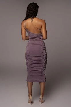 JLUXLABEL PURPLE/SILVER ZABEL RUCHED SKIRT SALE
