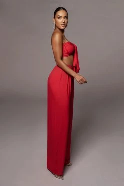JLUXLABEL JLUXBASIX RED TORY TWO PIECE SET NEW ARRIVALS