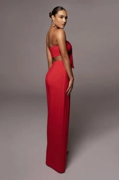 JLUXLABEL JLUXBASIX RED TORY TWO PIECE SET NEW ARRIVALS