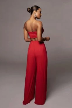 JLUXLABEL JLUXBASIX RED TORY TWO PIECE SET NEW ARRIVALS