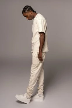 JLUXLABEL SALE BUTTERCREAM KALEB MEN'S JOGGERS