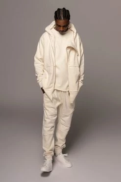 JLUXLABEL SALE BUTTERCREAM JORDYN MEN'S ZIP UP