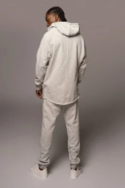 JLUXLABEL GREY JORDYN MEN'S ZIP UP SALE