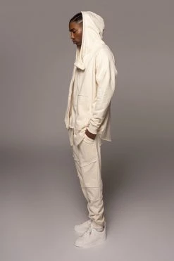 JLUXLABEL SALE BUTTERCREAM JORDYN MEN'S ZIP UP