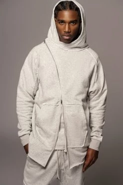 JLUXLABEL GREY JORDYN MEN'S ZIP UP SALE