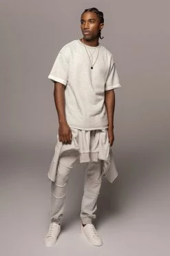 JLUXLABEL SALE GREY KALEB MEN'S JOGGERS