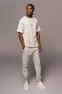 JLUXLABEL SALE GREY KALEB MEN'S JOGGERS