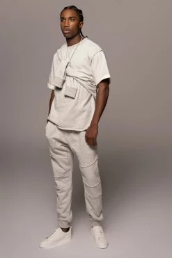 JLUXLABEL SALE GREY KALEB MEN'S JOGGERS