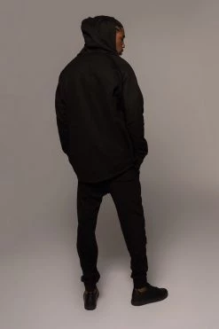 JLUXLABEL BLACK JORDYN MEN'S ZIP UP 39 JLUXLABEL BLACK JORDYN MEN'S ZIP UP