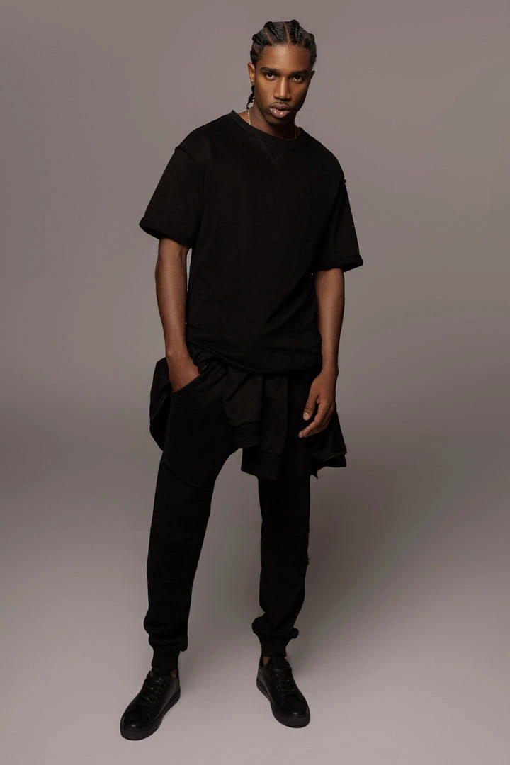 JLUXLABEL SALE BLACK KALEB MEN'S JOGGERS 9 JLUXLABEL SALE BLACK KALEB MEN'S JOGGERS