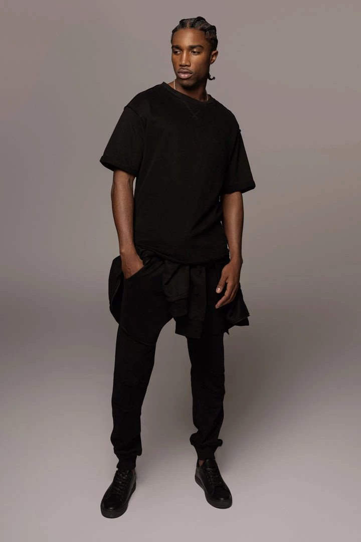 JLUXLABEL BLACK JORDYN MEN'S ZIP UP 15 JLUXLABEL BLACK JORDYN MEN'S ZIP UP