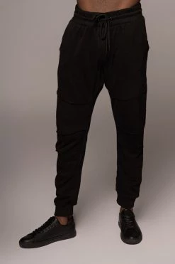 JLUXLABEL SALE BLACK KALEB MEN'S JOGGERS 37 JLUXLABEL SALE BLACK KALEB MEN'S JOGGERS
