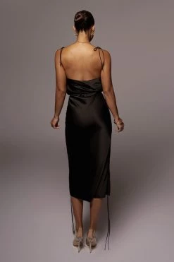 JLUXLABEL NOIR SO SATIN RUCHED SET SALE 17 JLUXLABEL NOIR SO SATIN RUCHED SET SALE