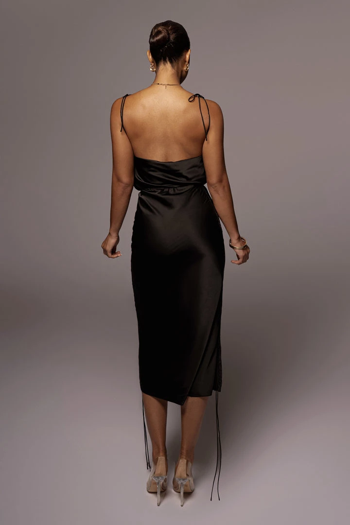 JLUXLABEL NOIR SO SATIN RUCHED SET SALE 9 JLUXLABEL NOIR SO SATIN RUCHED SET SALE