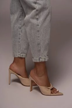 JLUXLABEL NUDE ROMERA POINTED HEELS SALE