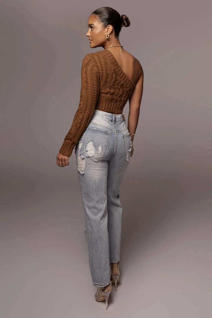 JLUXLABEL SALE BROWN SIMPLE THINGS ONE SHOULDER TOP 8 JLUXLABEL SALE BROWN SIMPLE THINGS ONE SHOULDER TOP