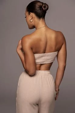 JLUXLABEL BEIGE MORE LOVE LINEN SET