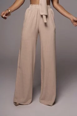 JLUXLABEL BEIGE MORE LOVE LINEN SET