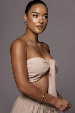 JLUXLABEL BEIGE MORE LOVE LINEN SET