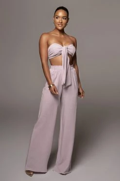 JLUXLABEL PURPLE MORE LOVE LINEN SET NEW ARRIVALS