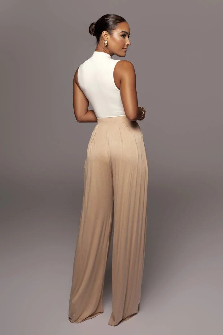 JLUXLABEL NEW ARRIVALS JLUXBASIX TAN DEVYN WIDE LEG PANTS 4 JLUXLABEL NEW ARRIVALS JLUXBASIX TAN DEVYN WIDE LEG PANTS