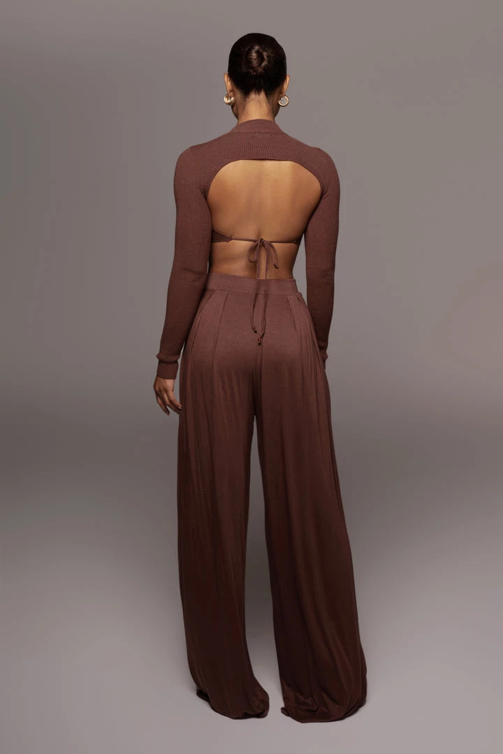 JLUXLABEL JLUXBASIX CHOCOLATE DEVYN WIDE LEG PANTS 9 JLUXLABEL JLUXBASIX CHOCOLATE DEVYN WIDE LEG PANTS