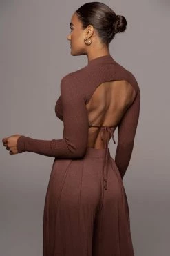 JLUXLABEL JLUXBASIX CHOCOLATE DEVYN WIDE LEG PANTS 19 JLUXLABEL JLUXBASIX CHOCOLATE DEVYN WIDE LEG PANTS