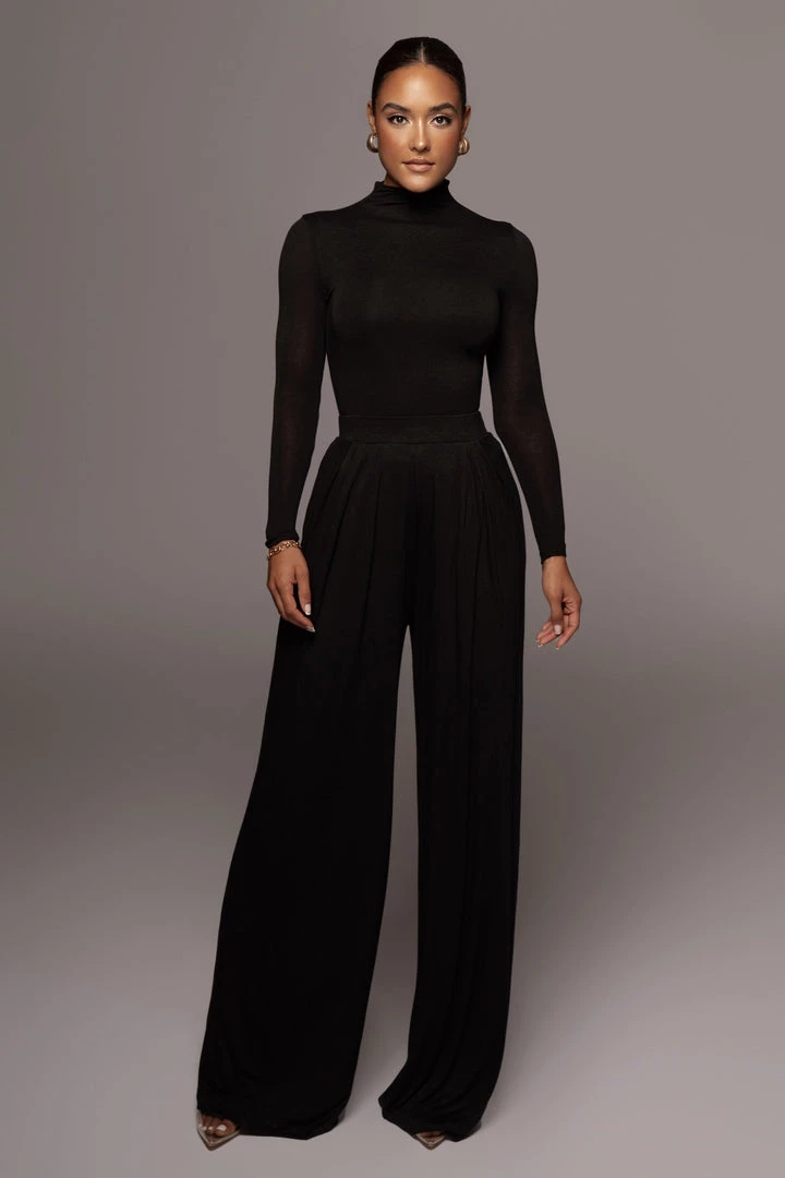 JLUXLABEL JLUXBASIX BLACK DEVYN WIDE LEG PANTS 5 JLUXLABEL JLUXBASIX BLACK DEVYN WIDE LEG PANTS