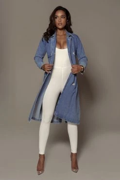 Deals JLUXLABEL Store 5 JLUXLABEL ZANDRA DENIM COAT