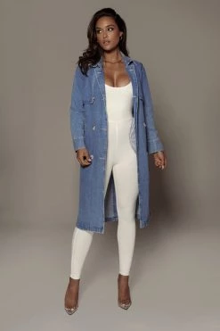 JLUXLABEL ZANDRA DENIM COAT
