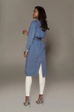 JLUXLABEL ZANDRA DENIM COAT