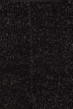 JLUXLABEL BLACK GEMMA CROP CHENILLE TOP