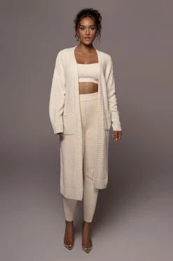 JLUXLABEL IVORY JUNIPER CHENILLE SWEATER PANT SALE