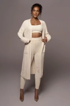 JLUXLABEL IVORY JUNIPER CHENILLE SWEATER PANT SALE