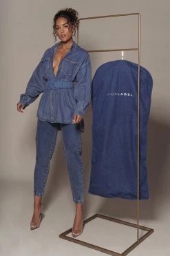 JLUXLABEL DENIM SIMPLE PLEASURES BUTTON UP