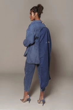 JLUXLABEL DENIM SIMPLE PLEASURES BUTTON UP