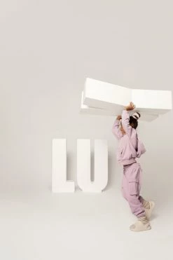 JLUXLABEL LILAC JLUXKIDS UNISEX CARGO JOGGERS