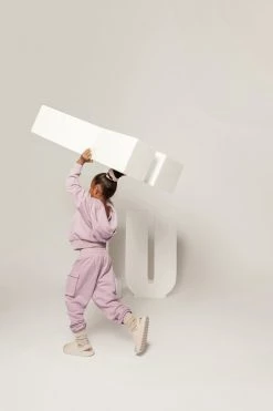 JLUXLABEL LILAC JLUXKIDS UNISEX CARGO JOGGERS