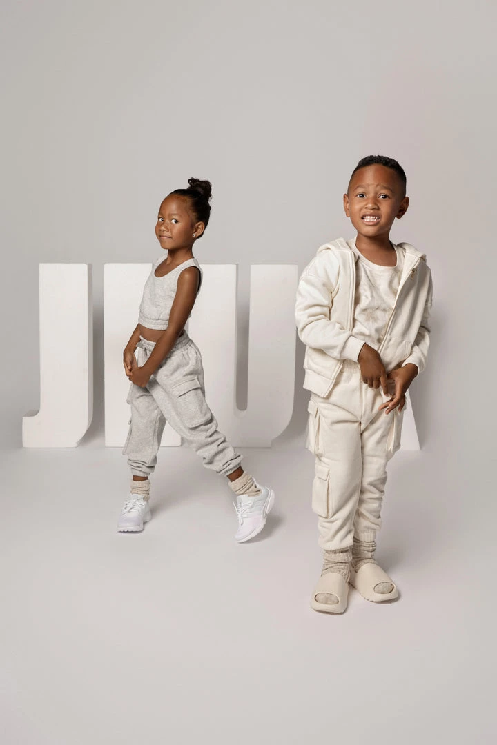 JLUXLABEL BUTTERCREAM JLUXKIDS UNISEX CARGO JOGGERS 8 JLUXLABEL BUTTERCREAM JLUXKIDS UNISEX CARGO JOGGERS