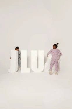 JLUXLABEL LILAC JLUXKIDS FLEECE UNISEX HOODIE