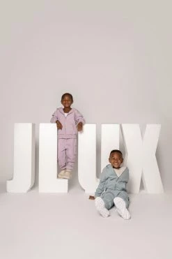 JLUXLABEL SKY BLUE JLUXKIDS UNISEX CARGO JOGGERS