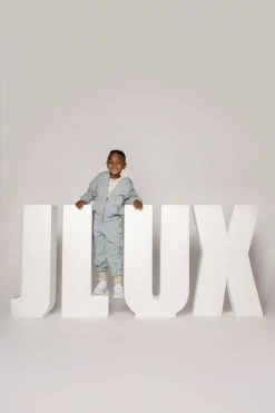 JLUXLABEL SKY BLUE JLUXKIDS UNISEX CARGO JOGGERS
