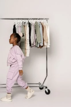 JLUXLABEL LILAC JLUXKIDS FLEECE UNISEX HOODIE